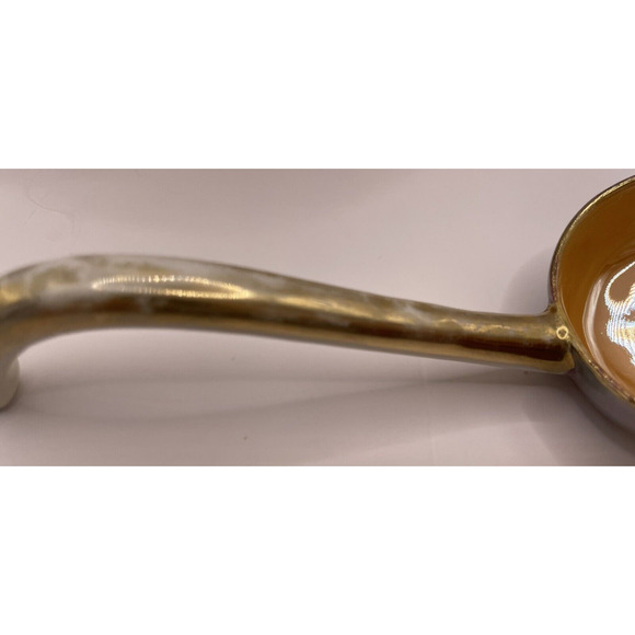 Rare Vintage Iridescent Noritake Bowl & Ladle Gold Luster Hand Painted in Japan - Picture 8 of 15